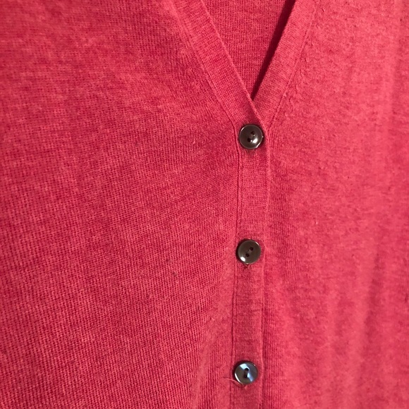 Banana Republic Silk Blend Long Pink Cardigan - Picture 2 of 7